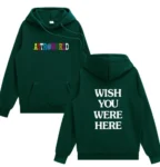 High Quality Printed Rapper Astroworld Logo Green Hoodie For Men