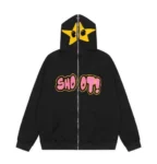 High Quality Star Logo Printed Black Hoodie Unisex