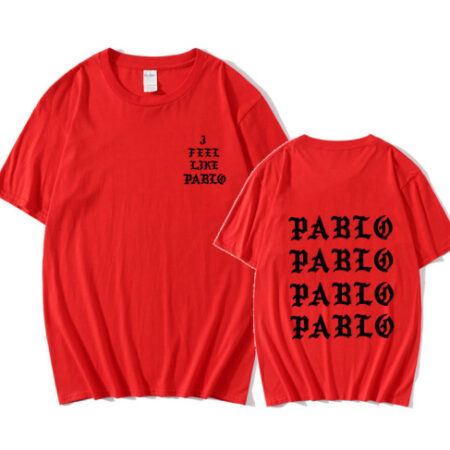 I Feel Like Paul Pablo High Quality Solid Red T-shirt Men