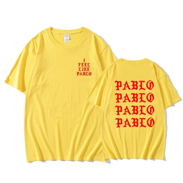 I Feel Like Paul Pablo High Quality Solid Yellow T-shirt Men