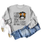 I LIKE MURDER SHOWS women's Grey Sweatshirt