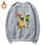 Men’s Kamogawa Team Anime Hajime Grey Sweatshirt