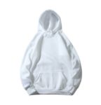 Men's Solid Color High Quality Tops White Hoodie