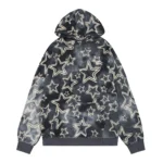 Men’s Super Star Oversized Graphic Grey Hoodie