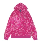 Men’s Super Star Oversized Graphic Pink Hoodie