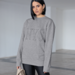 Womens NYC Crewneck Gray Sweatshirt