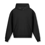 New Trendy Comfortable Solid Black Hoodie Unisex