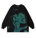 Shadows Long Sleeve Men's Black Sweatshirt