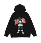 Vlone Jerry Figure Print V Reflective Black Hoodie Unisex