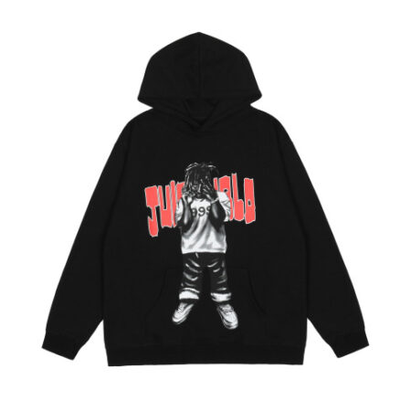 Vlone Jerry Figure Print V Reflective Black Hoodie Unisex