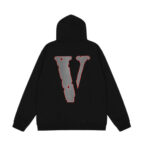 Vlone Jerry Figure Print V Reflective Black Hoodie Unisex