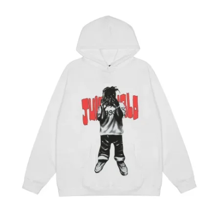 Vlone Jerry Figure Print V Reflective White Hoodie Unisex