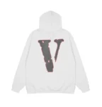 Vlone Jerry Figure Print V Reflective White Hoodie Unisex