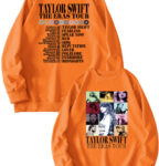 Women Face Pop Singer Fans Female Orange Sweatshirt