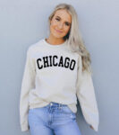 Chicago Unisex White Sweatshirt