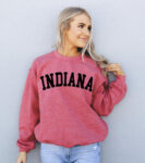 Indiana Unisex Scarlet Pink Sweatshirt