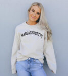 Massachusetts White Unisex Sweatshirt