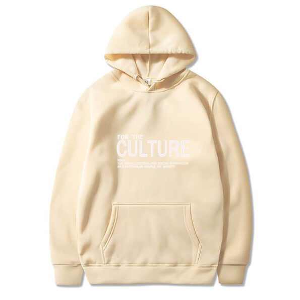 For The Culture Crystal Unisex Beige Hoodie