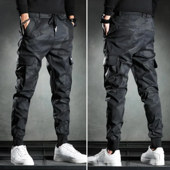 Mens Camouflage Elasticity Military Cargo Pants