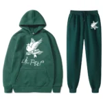 Men’s Women’s Full Sets Casual Sports Suits Oversized Green Tracksuits