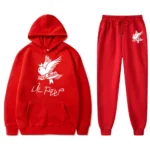 Men’s Women’s Full Sets Casual Sports Suits Oversized Red Tracksuits