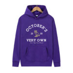 Men's Women's Outdoor October's Sports Purple Hoodie