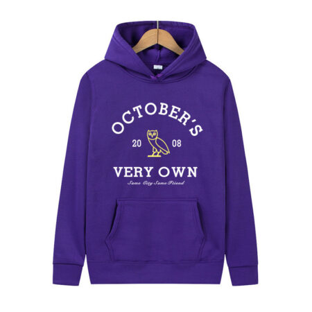 Men's Women's Outdoor October's Sports Purple Hoodie