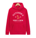 Men’s Women’s Outdoor October’s Sports Red Hoodie