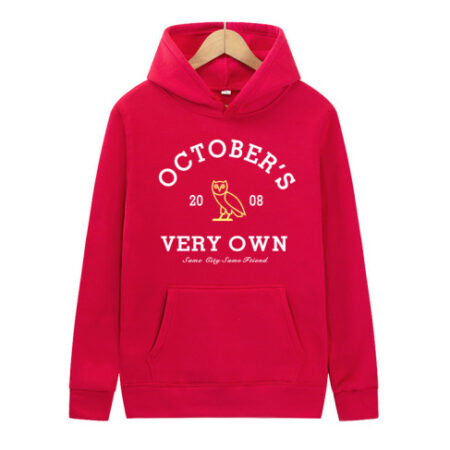 Men's Women's Outdoor October's Sports Red Hoodie